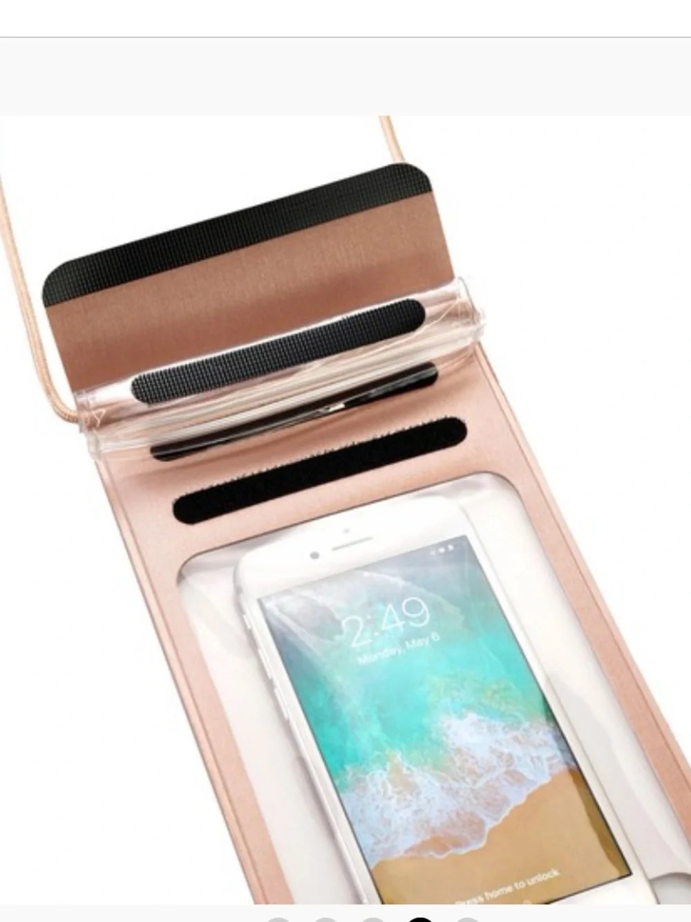 MY TAGALONGS Metallic Dry Stash Waterproof Phone Pouch - Rose Gold